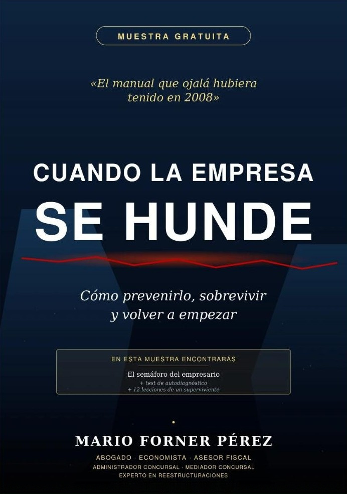 Portada del libro «Cuando la empresa se hunde», de Mario Forner Pérez
