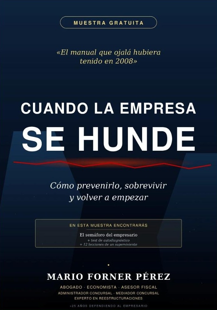 Portada del libro «Cuando la empresa se hunde», de Mario Forner Pérez